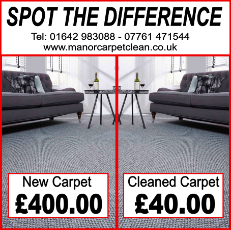 Why replace your carpets. Cleaning gives them a new lease of life with Manor Carpet Clean