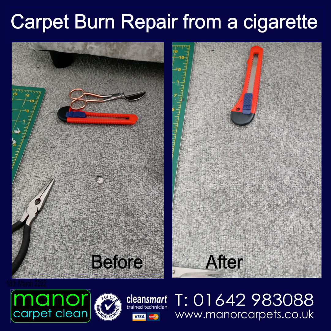 carpet repair caused by a cigarette, Coulby Newham, cigarette burn Acklam, cigarette burn Linthorpe, cigarette burn Coulby Newham, cigarette burn Hemlington, cigarette burn Marton, cigarette burn Nunthorpe
