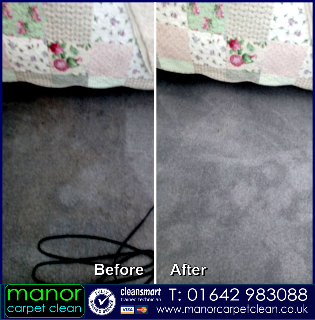 Bedroom carpet cleaned in Normanby, Middlesbrough, Manor Carpet Clean