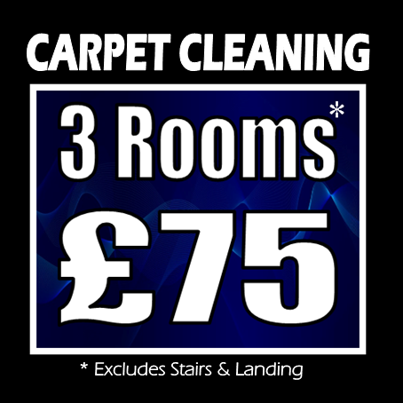 Carpet cleaning special offer. 3 rooms cleaned for Â£75.00 in Middlesbrough, Stockton on Tees, Hartlepool, Darlington, Redcar