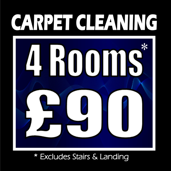 Carpet cleaning special offer. 4 rooms cleaned for Â£90.00 in Middlesbrough, Stockton on Tees, Hartlepool, Darlington, Redcar