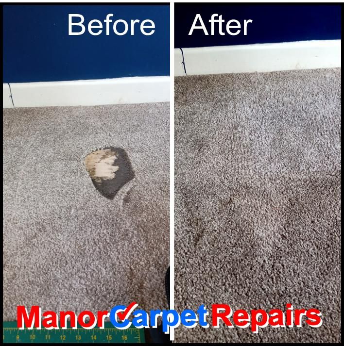 Iron Burn carpet repaired in Hartlepool