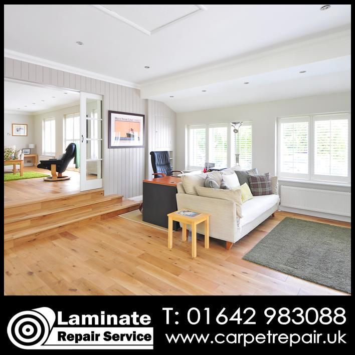Laminate floor repairs including chips, burns, dents and scratches