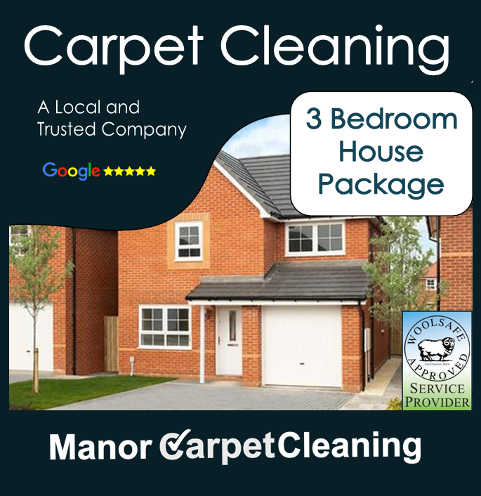 3 bedroom house deal from Manor Carpet Clean in Stockton on Tees
