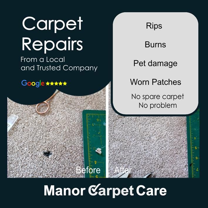 Cigarette burn damage carpet repair in Middlesbrough, Stockton on Tees, Hartlepool, North Yorkshire and County Durham