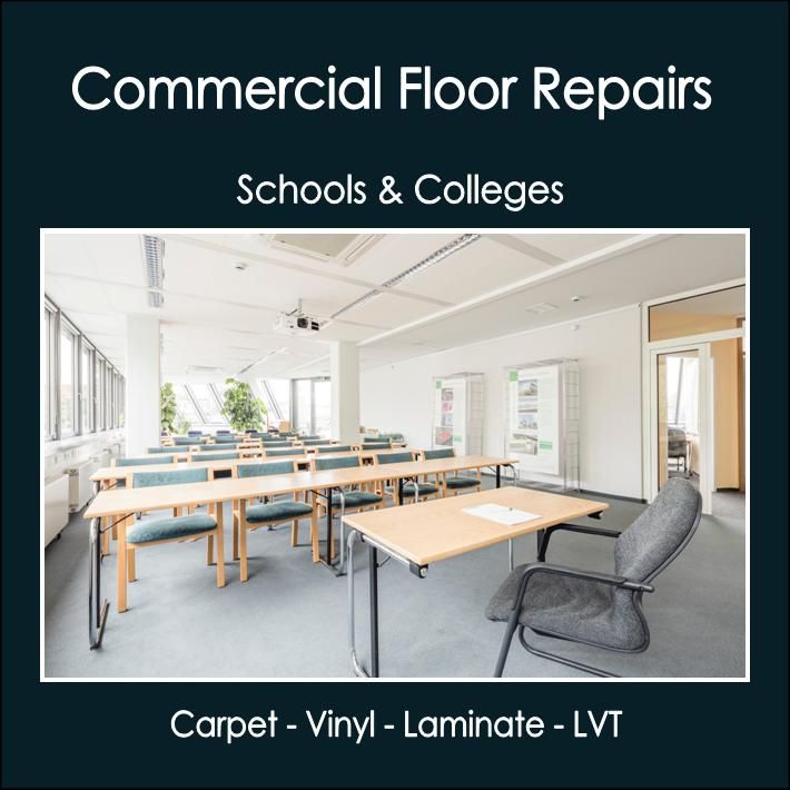 Schools, colleges and learning centres, flooring repairs including carpets, laminate, lino. North Yorkshire and County Durham