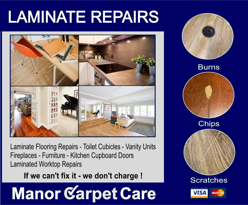 Laminate Repair services in Middlesbrough, Stockton on Tees, Redcar, Hartlepool and Darlington