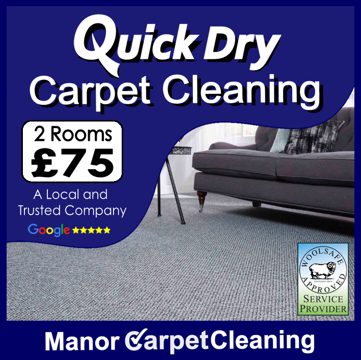 2 rooms quick dry low moisture carpet cleaning