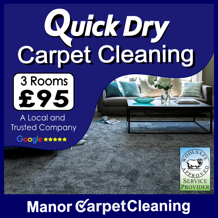 3 rooms quick dry low moisture carpet cleaning