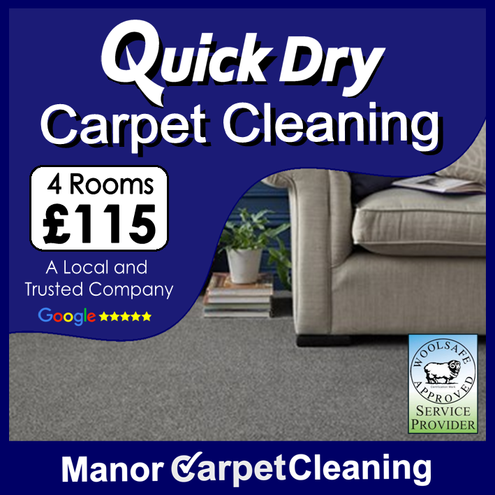 4 rooms quick dry low moisture carpet cleaning