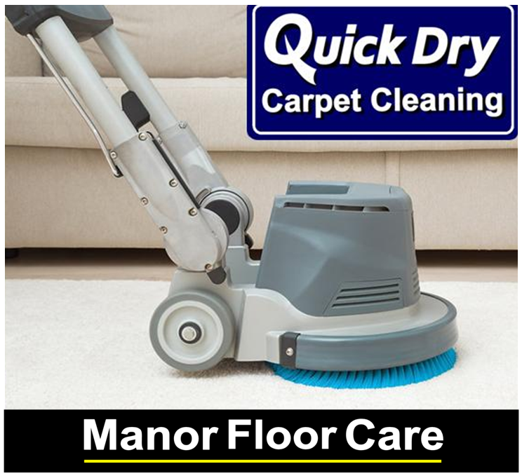 Low moisture, quick drying carpet cleaning from Manor Carpet Care