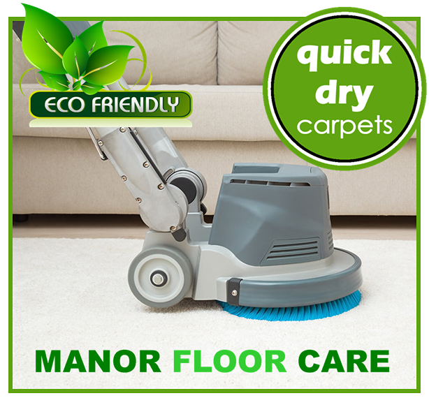 Low moisture, quick drying carpet cleaning from Manor Carpet Care