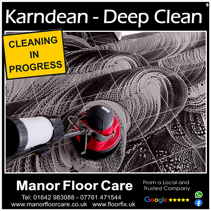 Another Karndean Deep Cleaning in Progress 