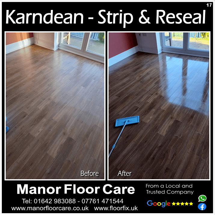 Karndean Strip and Reseal with a Tough Satin Finish 