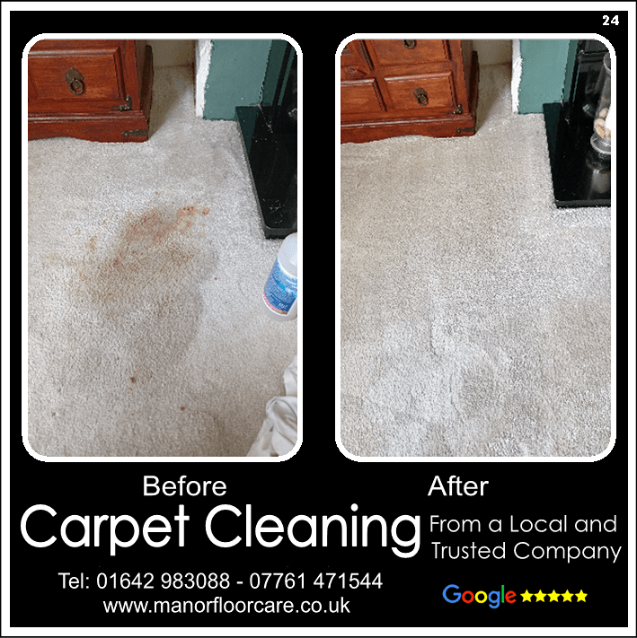 Dog urine stain removed and cleaned in Hartlepool