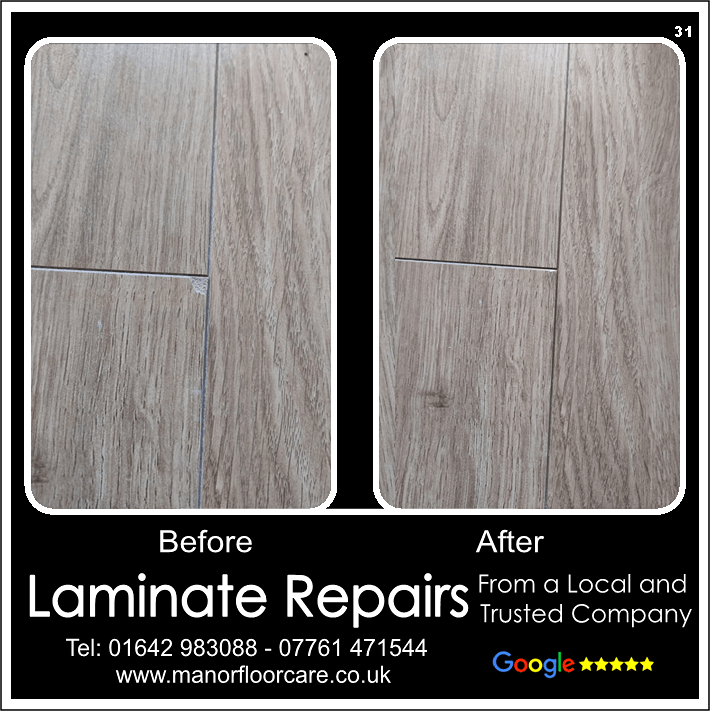 Laminate chip repair in Redcar