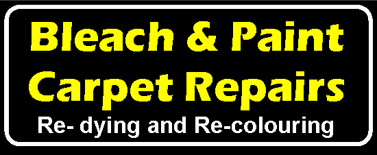 Bleach and paint spills carpet repairs in the Cleveland, Teesside and North Yorkshire area
