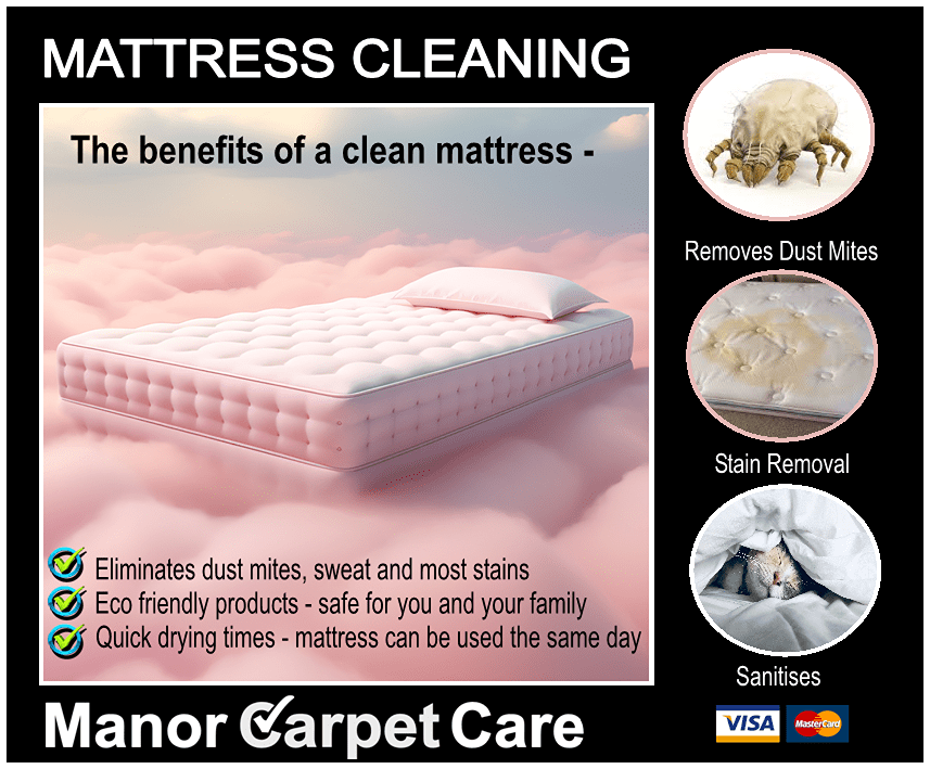 Mattress Cleaning Manor Carpet Care Middlesbrough, Stockton on Tees, Redcar, Hartlepool, Darlington