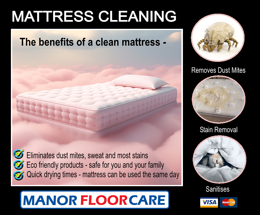 Mattress Cleaning Manor Carpet Care Middlesbrough, Stockton on Tees, Redcar, Hartlepool, Darlington