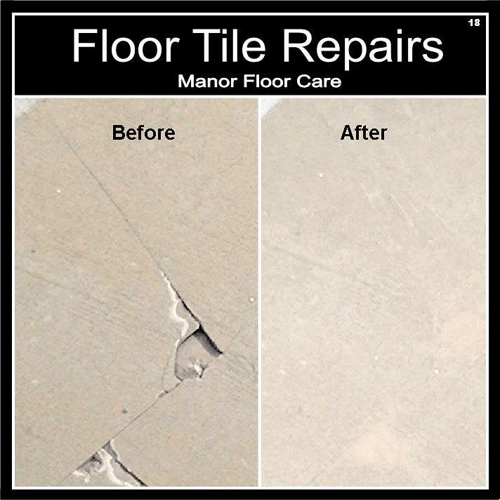 Chipped ceramic tile repairs, Acklam, Middlesbrough