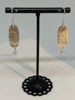 Silver hanging earrings 