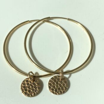Gold filled hoops