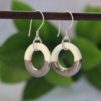 Hoop earrings from porcelain