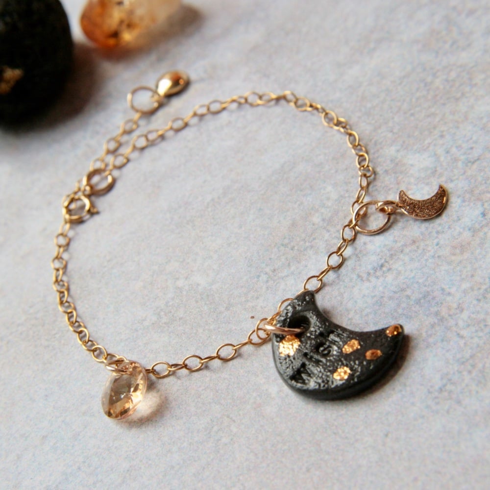 Make a WISH bracelet with handmade porcelain charms