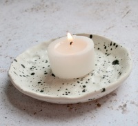 Speckled ceramic trinket dish, for your rings, earrings and delicate chains.  