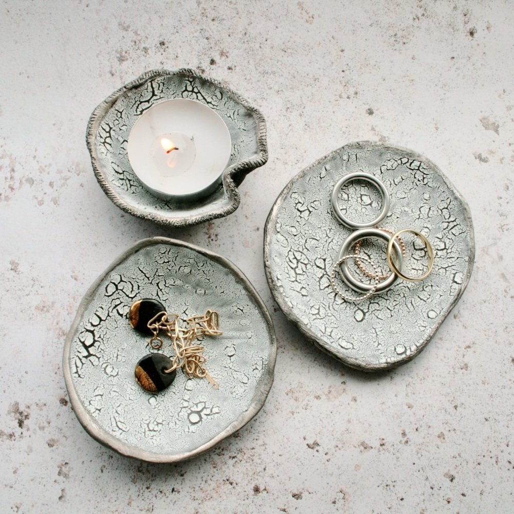 ceramic trinket dish, speckled ceramic dish