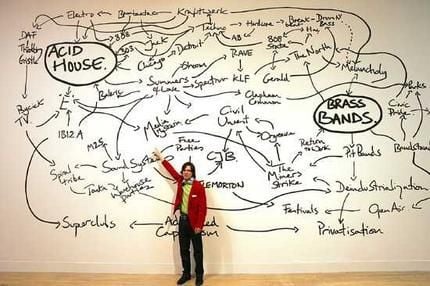 Jeremy Deller with map