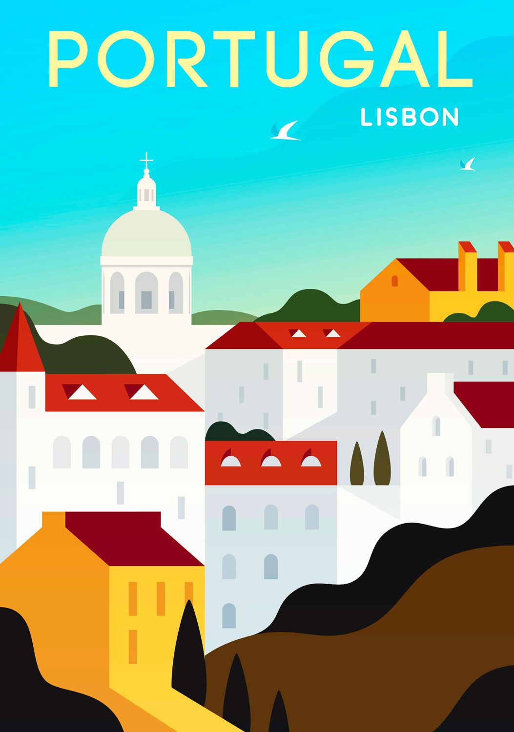Portugal Travel Poster. Free Uk Delivery