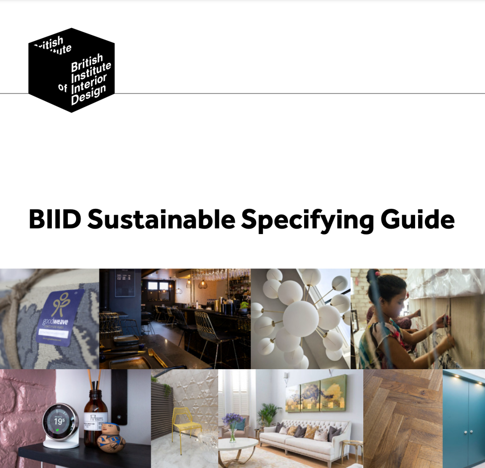 SUSTAINABLE SPECIFICATION GUIDE cover