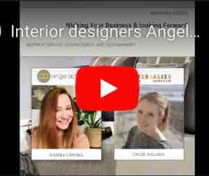 ChCONVERSATION SERIES part 4 Interior designers Angela Cheung & Chloe Bullock discuss interior designâ€¦ Niching Your Business This week we are talking about NICHING YOUR BUSINESS. Watch to hear us discuss niching our businesses, being designers and plans for next year.anging Streams panel discussion 'Sources and Uses of Plastic in Construction' - July 2021