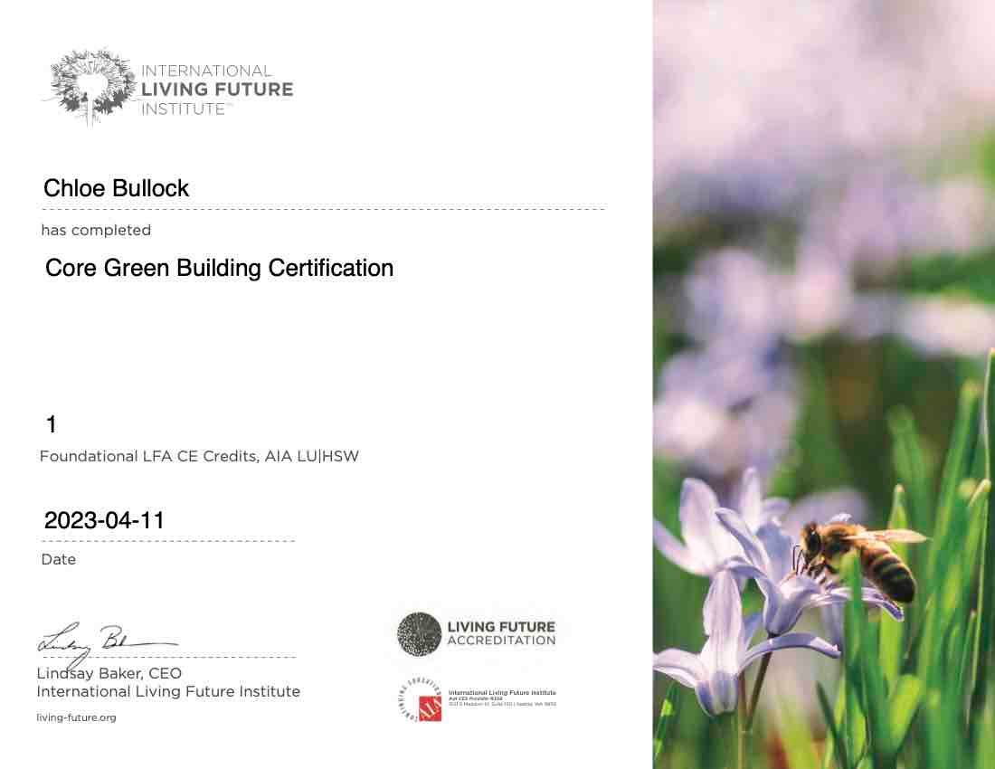 Core Green Building certitficate