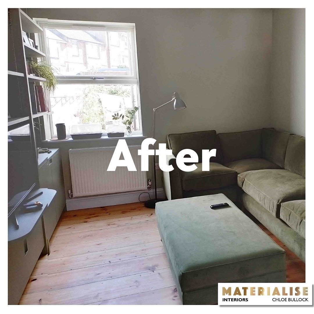 Victorian terrace residential client living room AFTER