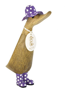 Duckling – Spotty Hats and Welly Boots - Purple