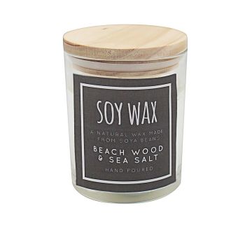 Desire Soy Wax Small Scented Candle - Beach Wood & Sea Salt