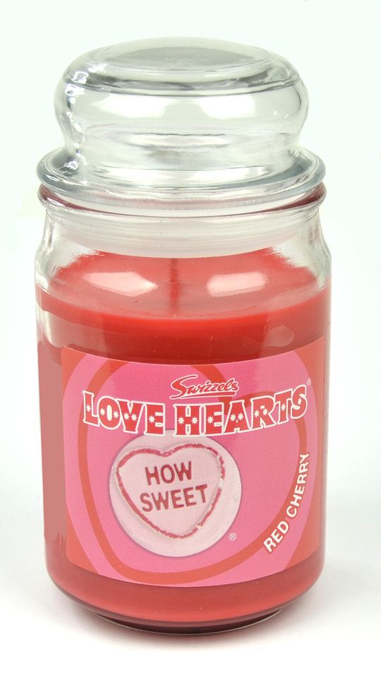 Swizzels Love Hearts Scented Candle (453g) Red Cherry