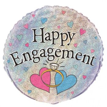 Engagement Foil Balloon Hearts