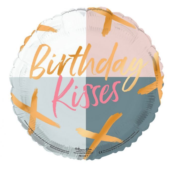 Birthday Kisses Foil Balloon