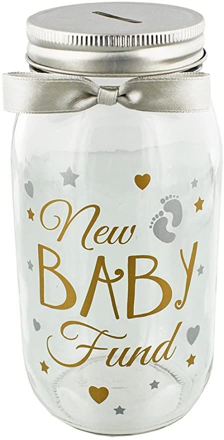 New Baby Fund Glass Jar