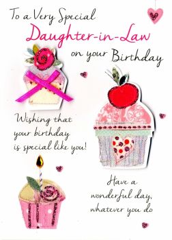 To A Very Special Daughter-In-Law On Your Birthday - Card