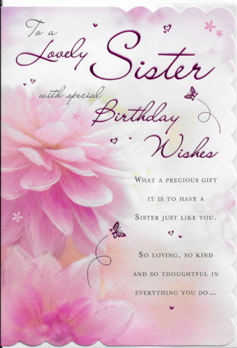 To A Lovely Sister With Special Birthday Wishes