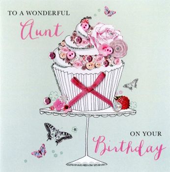 To A Wonderful Aunt On Your Birthday - Card