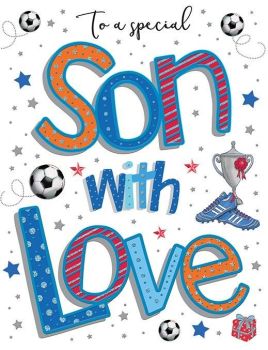 To A Special Son With Love - Birthday Card