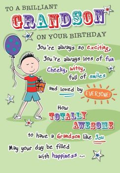  Grandson On Your Birthday Humour - Card