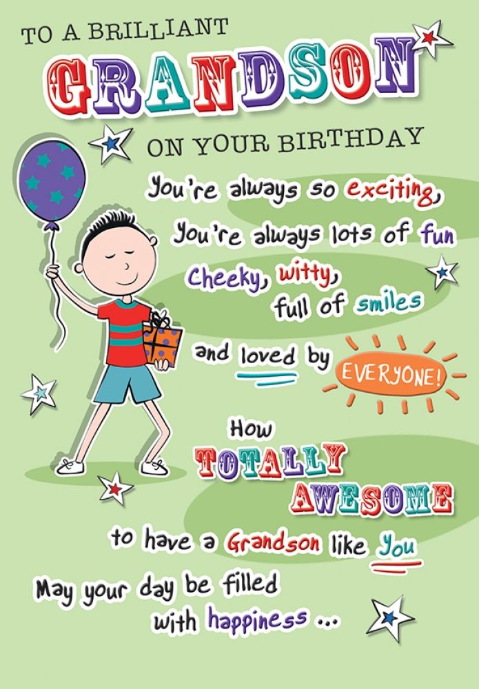 Grandson On Your Birthday Humour