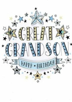 Great Grandson Happy Birthday - Card