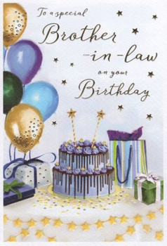 To A Special Brother-in-Law On Your Birthday - Card